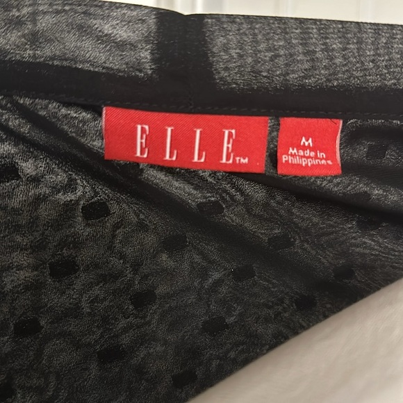 Black Metallic Thread Pattern Button Down - Picture 8 of 10